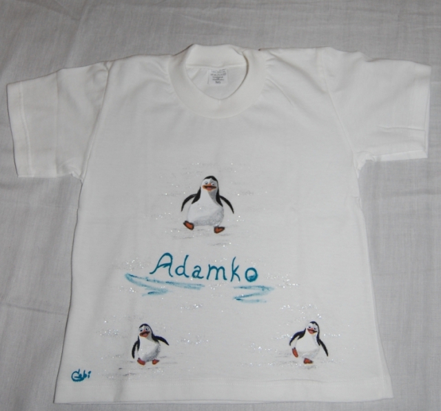 Detské tričko Traja tučniaci 